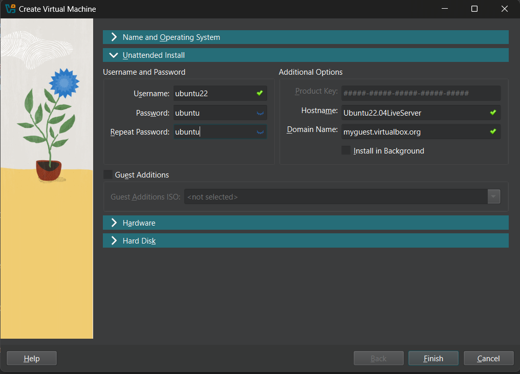 Konfigurasi Unattended Install