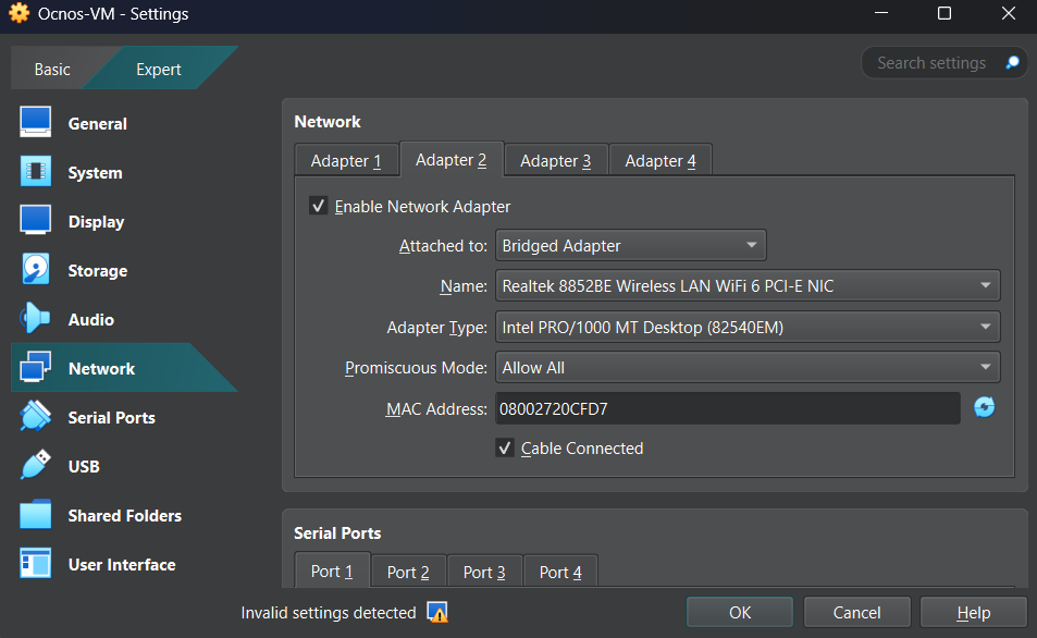 Konfigurasi Ubuntu VM
